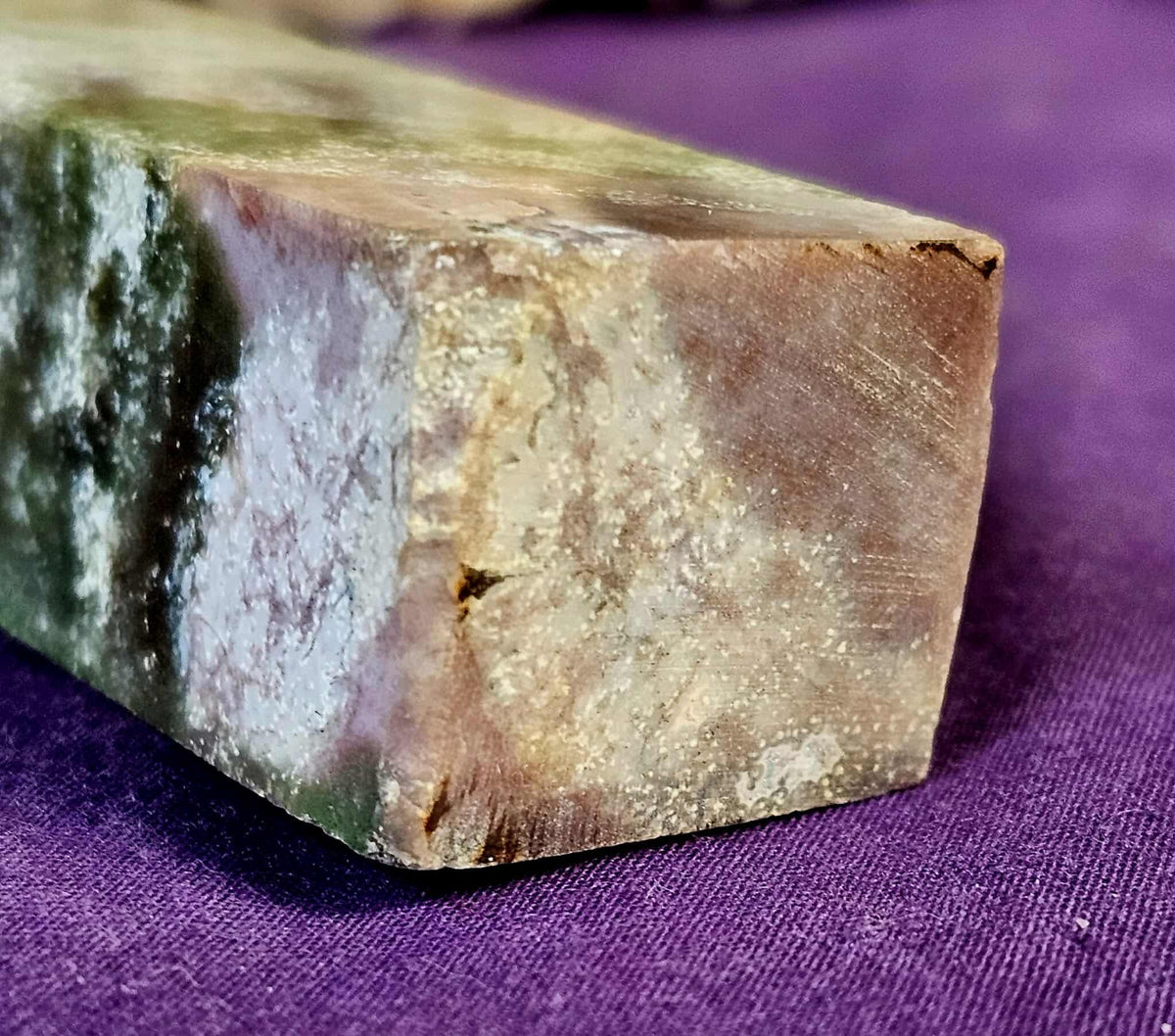 Ocean Jasper Obelisk Crystal Tower 🪸 🌊💚 – Erika's Classy