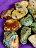 Orbicular Ocean Jasper Crystal Tumble 🪸💚🤩🌊