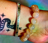 Flower Agate Crystal Bracelet 💐🌹