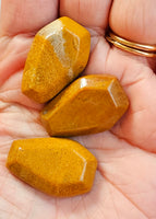 Yellow Jasper Crystal Coffin