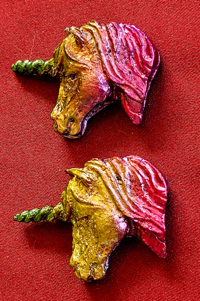 Rainbow Titanium Bismuth Unicorn Carving 🌈 🦄