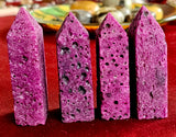 Raw Cut Ruby Obelisk Tower