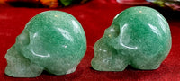 Green Strawberry Quartz Crystal Skull 💀🍓💚