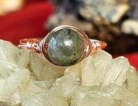 Wire Wrapped Crystal Ring