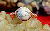 Wire Wrapped Crystal Ring