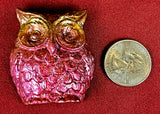 Rainbow Titanium Bismuth Owl Carvings 🌈🦉🌈