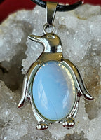 Silver Assorted Crystal Penguin Necklaces 🐧