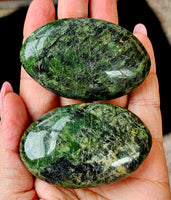 Large Nephrite Jade Palm Stone