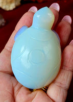 Opalite Crystal Turtle Carving