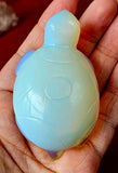 Opalite Crystal Turtle Carving