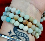 Matte Finish Caribbean Calcite Bracelet