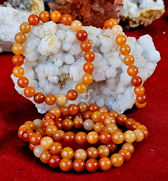 Orange Aventurine Crystal Bracelet 🧡