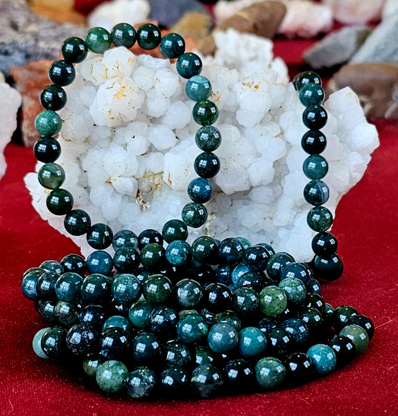 Moss Agate Crystal Bracelet