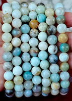 Polished Caribbean Calcite Crystal Bracelet