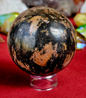 Rhodonite Crystal Sphere 🔮