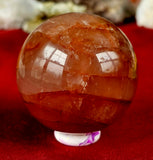 Red Fire Hematoid Quartz Sphere 🔥♥️