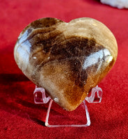 Chocolate Calcite Puffy Heart 🍫