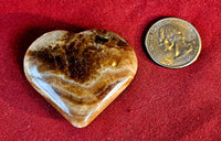 Chocolate Calcite Puffy Heart 🍫