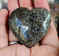 Ocean Jasper Puffy Heart