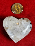 Rainbow Moonstone Crystal Puffy Heart