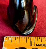 Polished Black Obsidian Egyptian Sphynx Cat Figurine