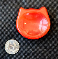 Red Cat's Eye Crystal Cat Bowl 😻🐾♥️