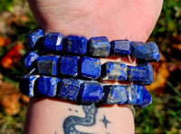 Lapis Lazuli Chonky Crystal Bracelet 🩵⚜️💙