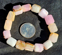 Pink Aragonite Chonky Crystal Bracelet 🌸📿🩷