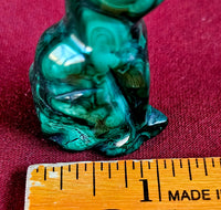 Malachite Cat Carving 🐈💚🐾