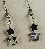 Brecciated Jasper & Red Tiger's Eye Star Silver Dangle Earrings 🌟♥️✨