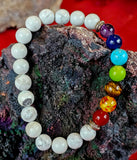 Howlite & Chakra Crystal Bracelet 📿❤️✨