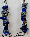 Lapis Lazuli Crystal Dangle Earrings 🔵