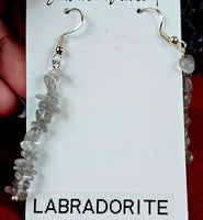 Labradorite Crystal Dangle Earrings ✨