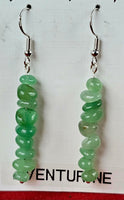 Green Aventurine Crystal Dangle Earrings 💚🍏