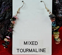 Mixed Tourmaline Crystal Dangle Earrings 🩷