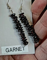 Garnet Crystal Dangle Earrings 🥰