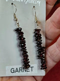 Garnet Crystal Dangle Earrings 🥰