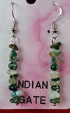 Indian Agate Crystal Earrings