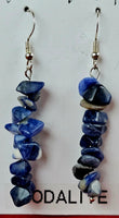 Sodalite Crystal Dangle Earrings