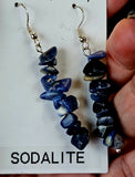 Sodalite Crystal Dangle Earrings