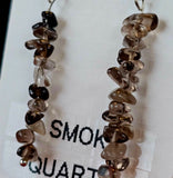 Smokey Quartz Crystal Dangle Earrings 🩶🖤🩶