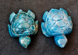 Blue Apatite Crystal Turtle Carving 💙🐢🔵