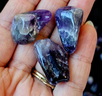 High Quality Chevron Amethyst Crystal Tumble ☪️👾💜