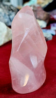 Rose Quartz Crystal Flame 🔥 🌹🔮