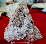 Raw Fluorite Crystal w/Red Hematite Inclusions Cluster ♥️