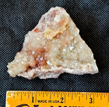 Raw Fluorite Crystal w/Red Hematite Inclusions Cluster ♥️