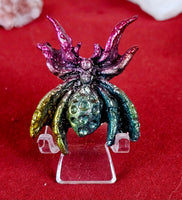 Rainbow Titanium Bismuth Spider Carving 🕸️ 🕷️ 🌈✨