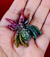 Rainbow Titanium Bismuth Spider Carving 🕸️ 🕷️ 🌈✨