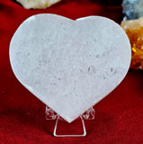 Selenite Crystal Heart Charging Plate