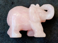 Rose Quartz Crystal Elephant Carving 🐘🩷✨